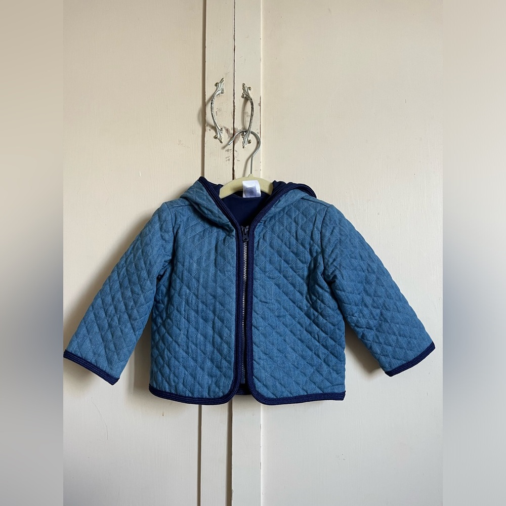 Hanna Andersson Quilted Chambray Jacket